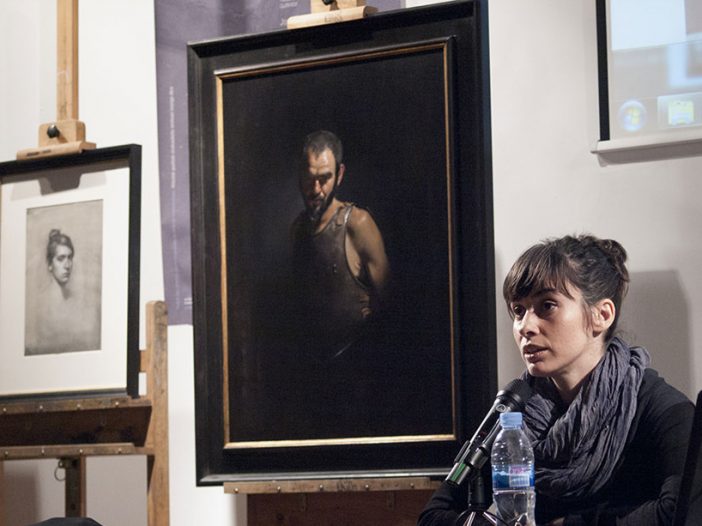 Amaya Gúrpide en la Escuela de Arte de Pamplona