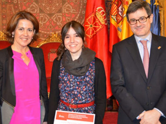 La alumna de grabado, Marta López Antón, premio extraordinario de Formación Profesional de Navarra 2015
