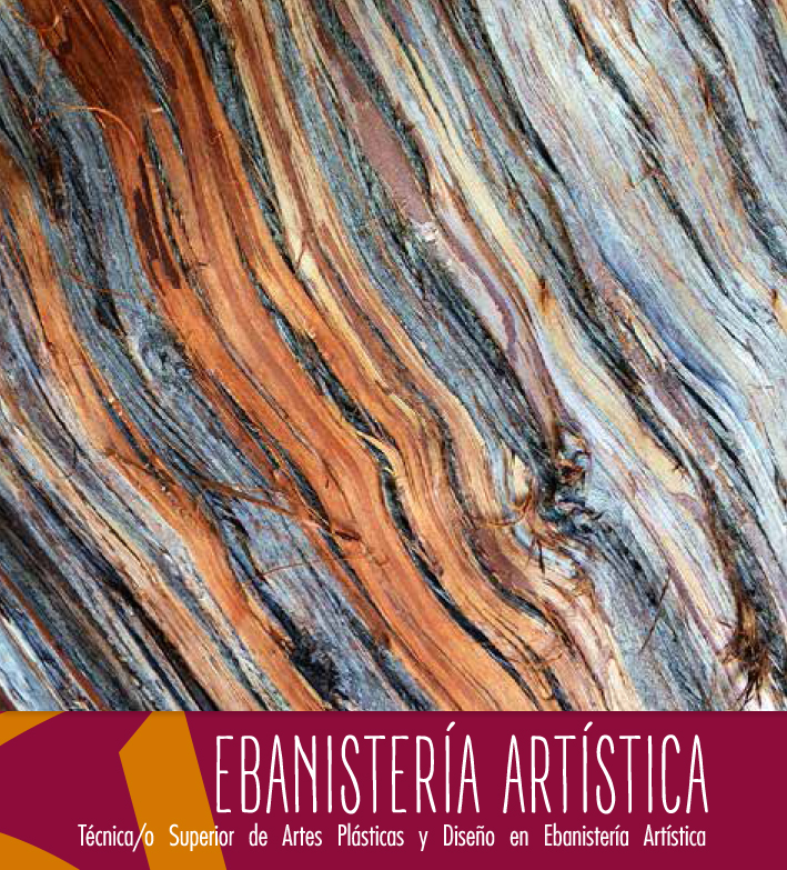 Escuela de arte y diseño superior Pamplona - folleto ebanistería artística