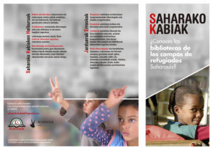 Folleto de Gráfica impresa para la asociación Saharako Kabiak