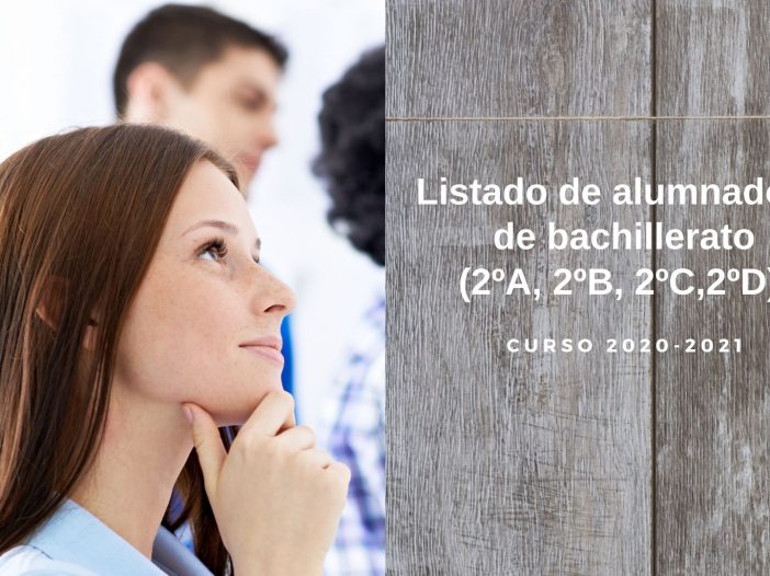 Escuela Arte Pamplona - Listado alumnos 2do bachiller 2020-2021